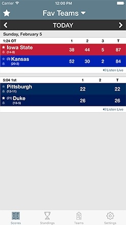 NCAA Basketball Radio Screenshot 3