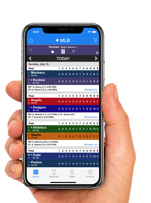 Rockies Pro Baseball Radio main screenshot