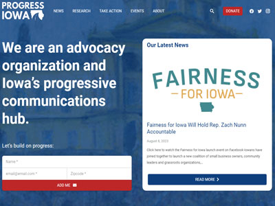Progress Iowa Wordpress Site Thumbnail