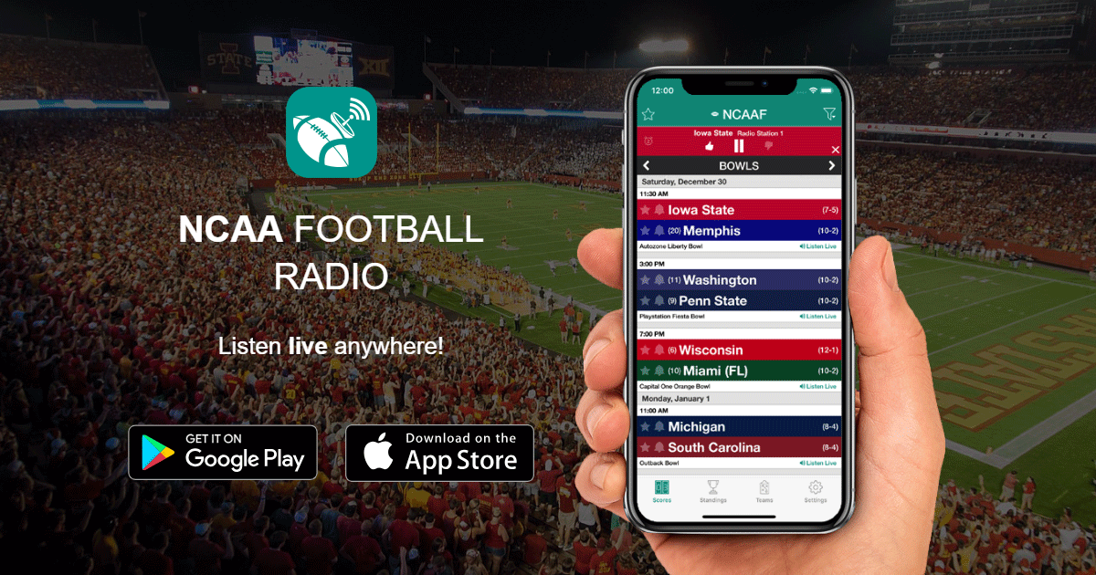 NCAA Football Radio  iOS Android  Brady Software